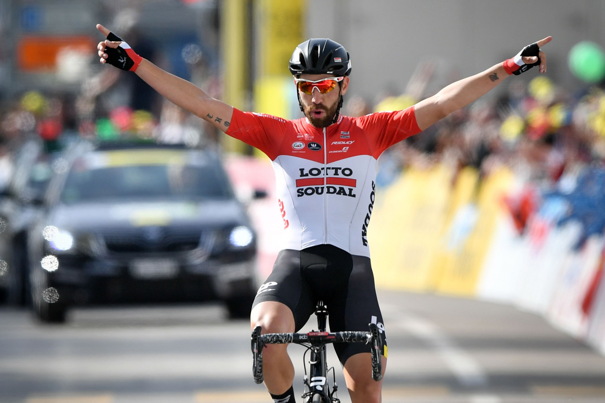 Thomas De Gendt broke clear to win stage two of the Tour de Romandie today ©Getty Images