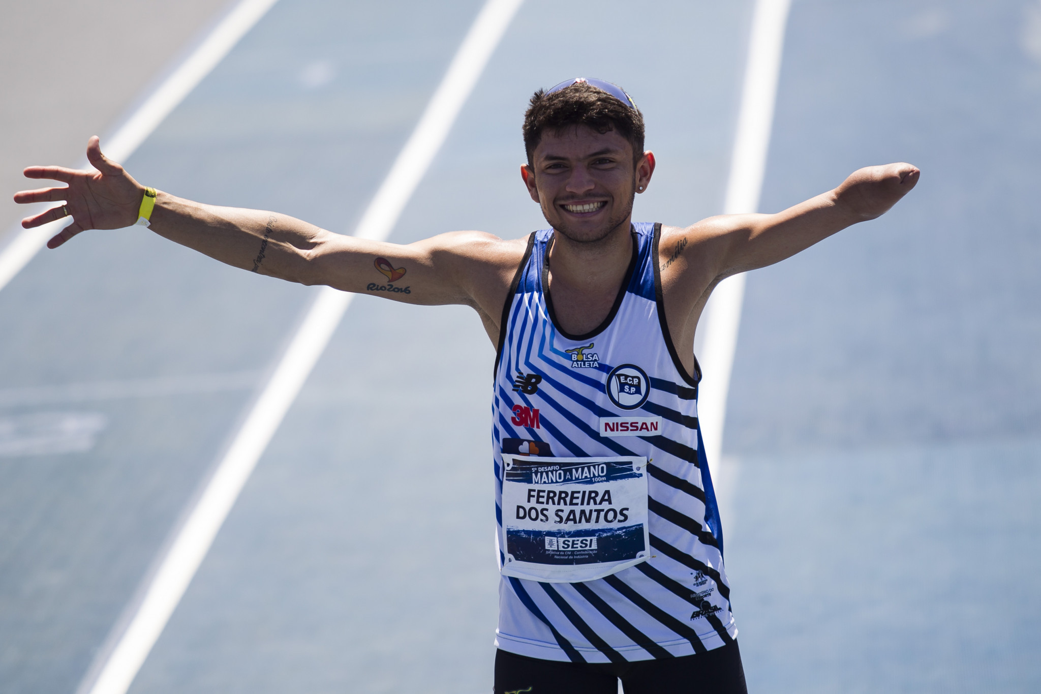 Petrúcio Ferreira almost broke his own men's 100m T47 world record ©Getty Images