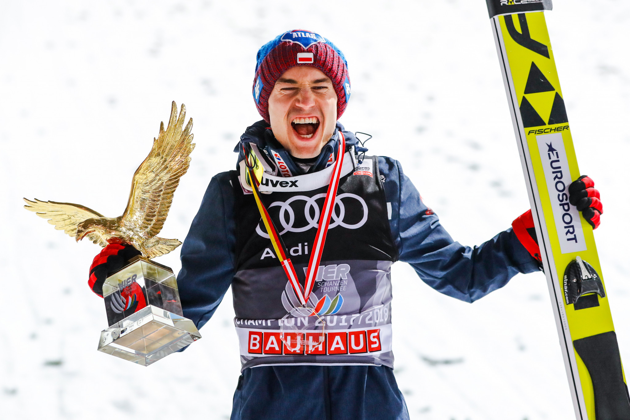 Poland's Kamil Stoch won the Four Hills tournament which ended in January ©Getty Images