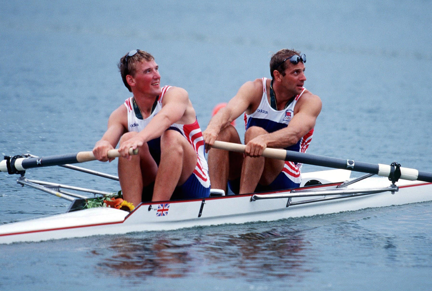 Rowers Matthew Pinsent and Steve Redgrave secured Great Britain's only gold medal at the Atlanta 1996 Olympic Games ©Getty Images