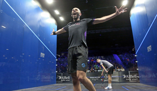 Marwan ElShorbagy came out on top in the men's final ©PSA