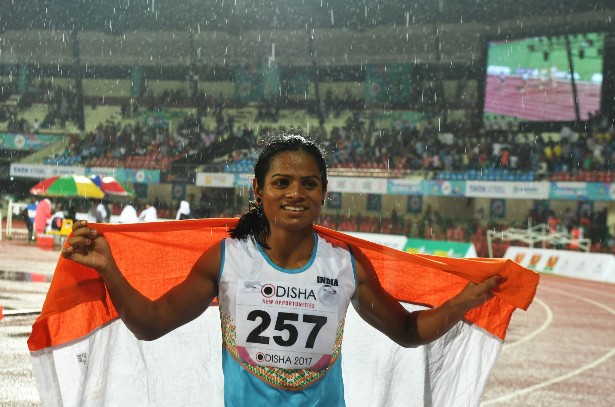 India's Dutee Chand, pictured, has offered her support to Caster Semenya ©Getty Images