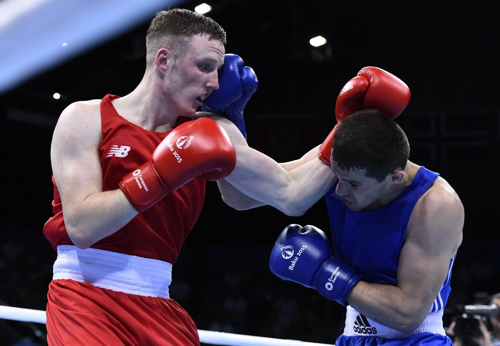 Headguards were not used in boxing at this year's European Games in Baku 