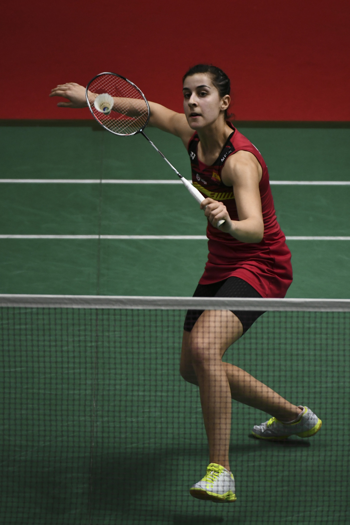 Spain’s Carolina Marín completed the defence of her women's singles title at the European Badminton Championships at the Carolina Marín Sports Pavilion in Huelva ©Getty Images