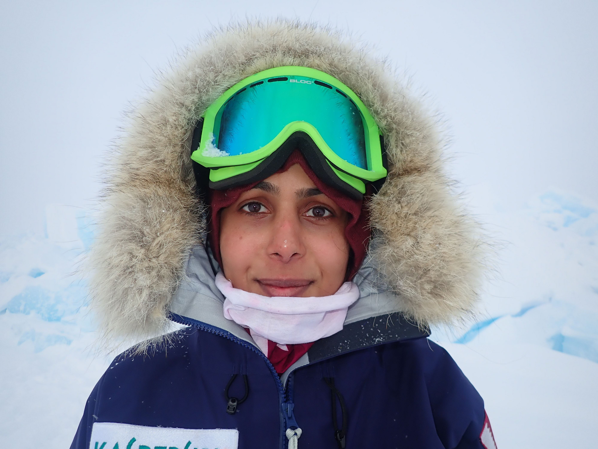 Sheikha Asma Al Thani became the first Qatari to ski to the North Pole ©QOC
