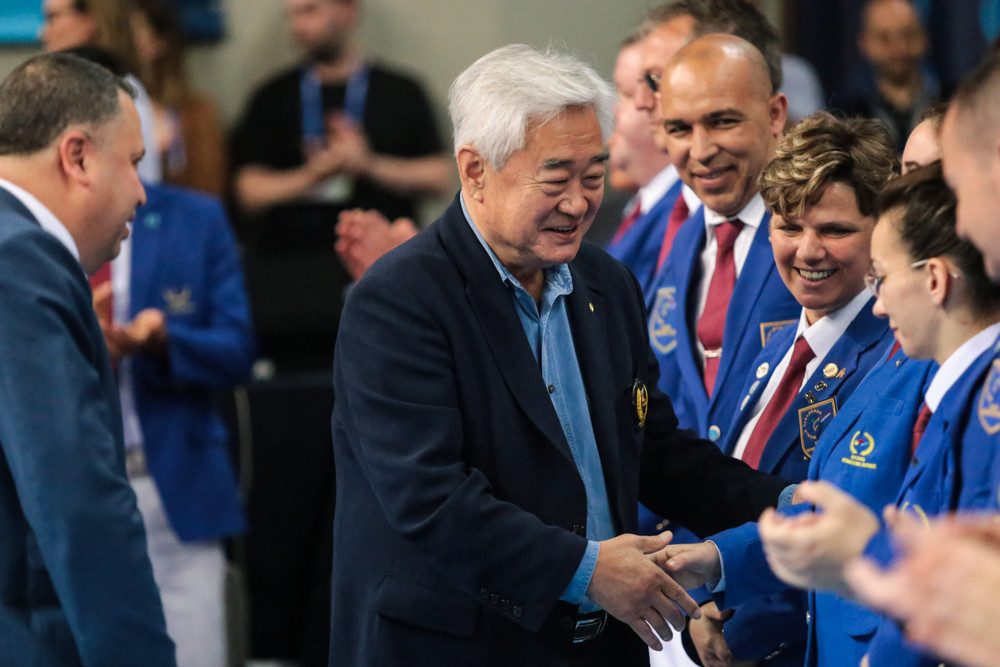 World Taekwondo President Chungwon Choue was among those in attendance on the final day of the event ©World Taekwondo Europe