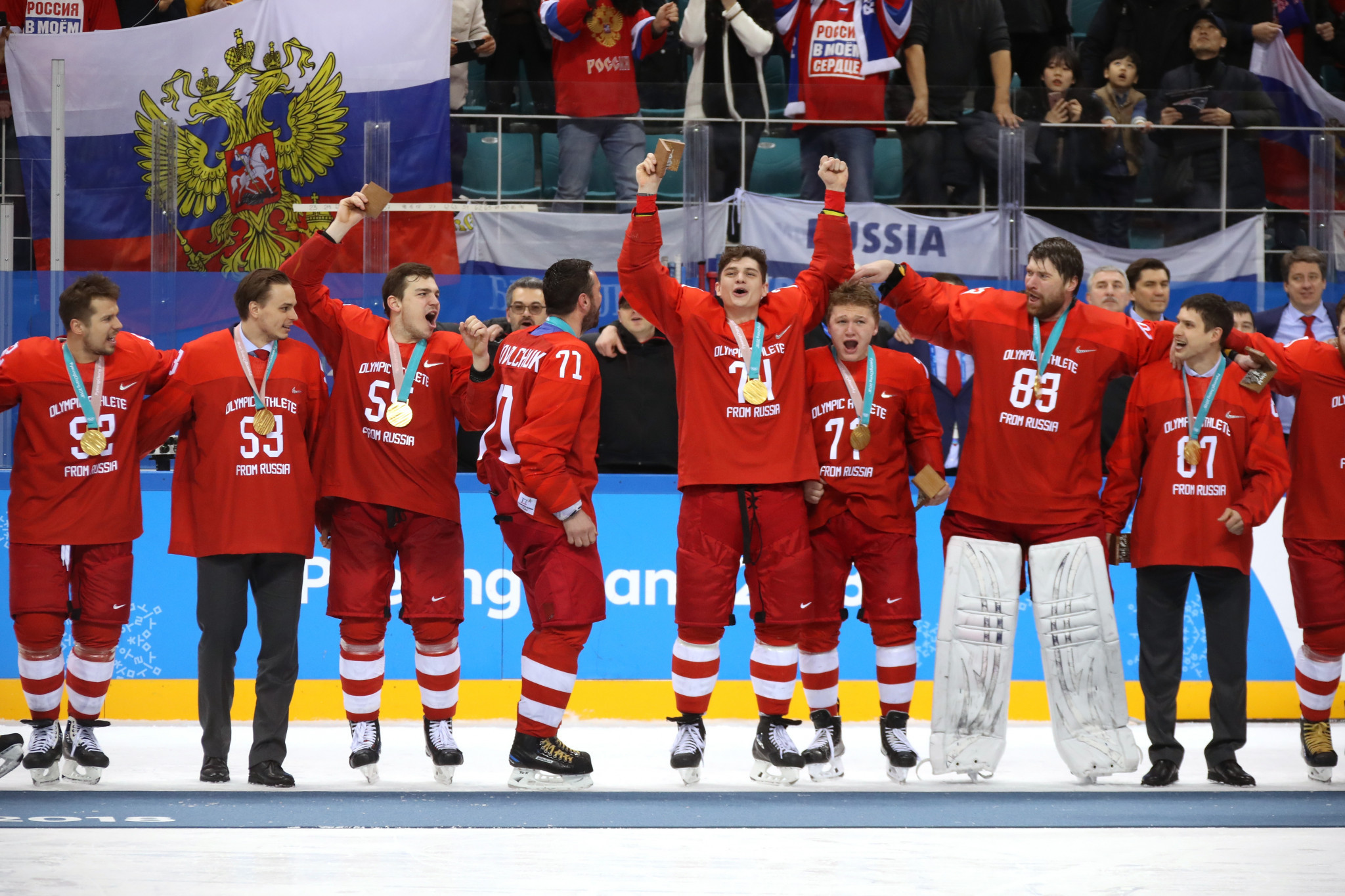Russia go into the IIHF World Championship in Denmark as Olympic champions ©Getty Images