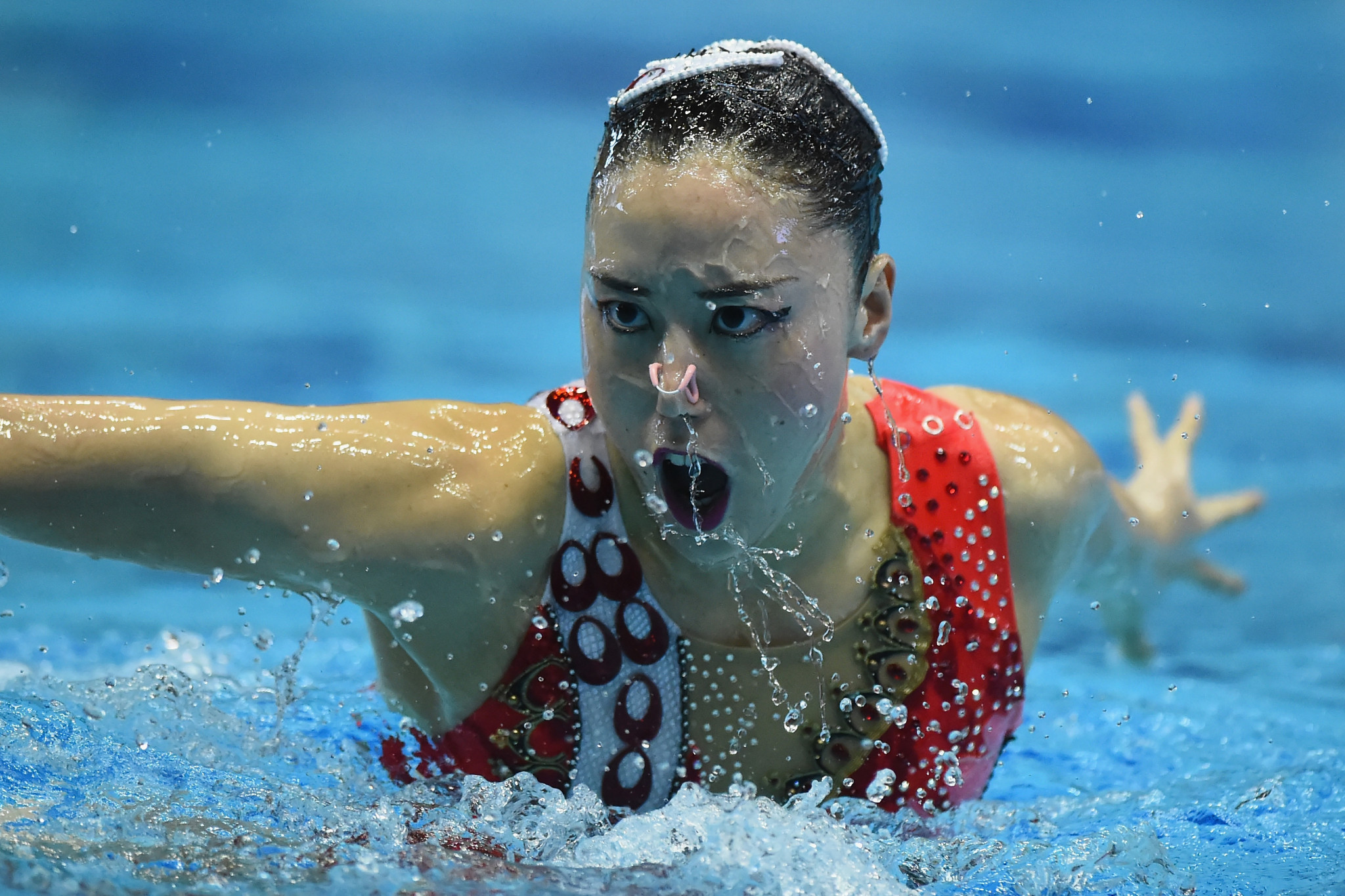 Yukiko Inui won seven golds in total on the latest leg of the FINA Artistic Swimming World Series ©Getty Images