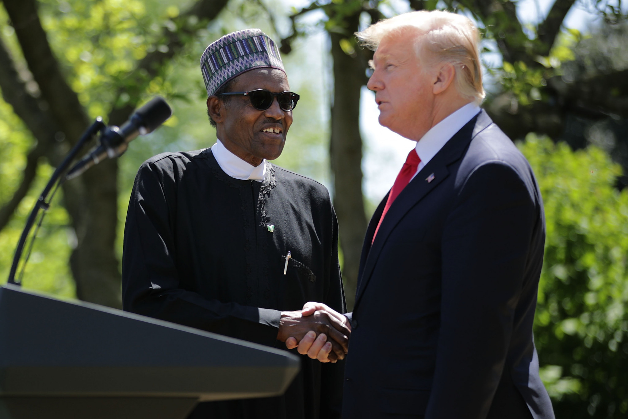US President Donald Trump called on African countries to back the United 2026 bid ©Getty Images
