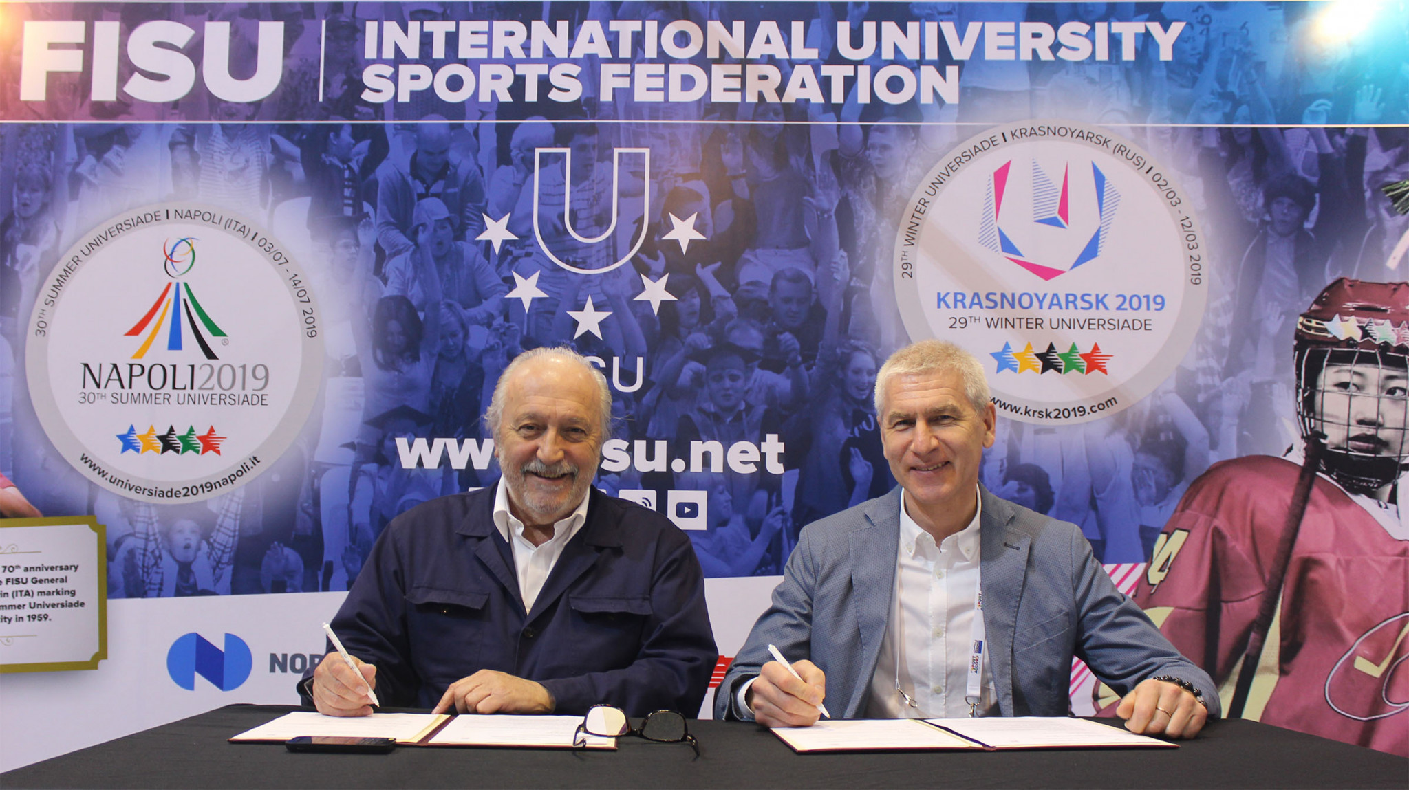 FISU sign renew collaboration deal with World Squash Federation