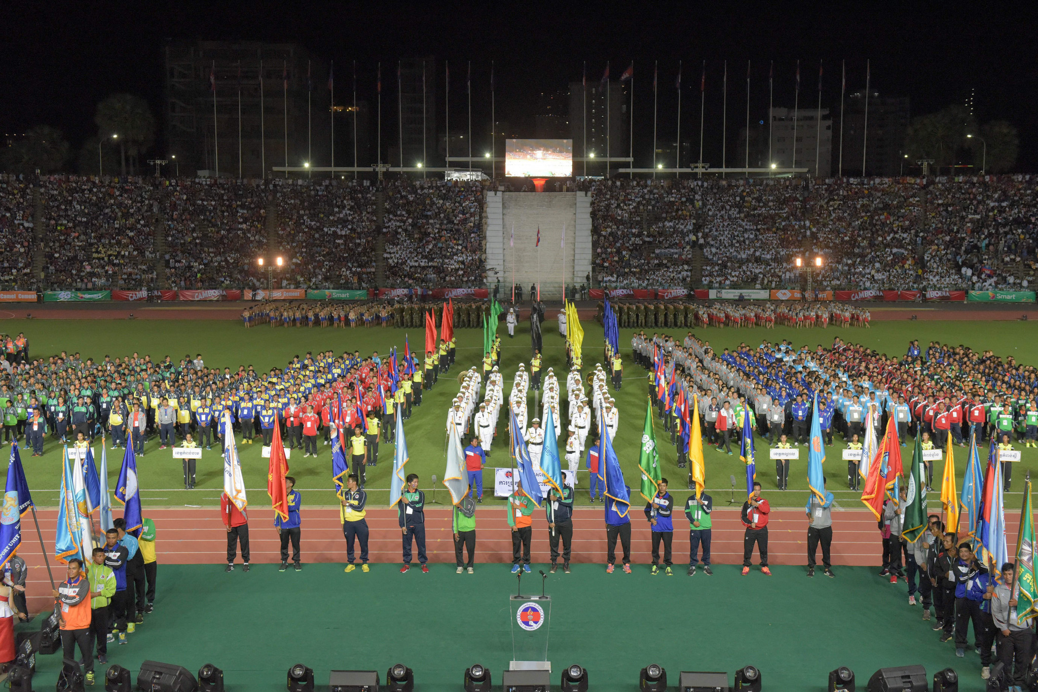 The taekwondo uniforms will be used in the Opening Ceremony of the Cambodian National Games ©Getty Images