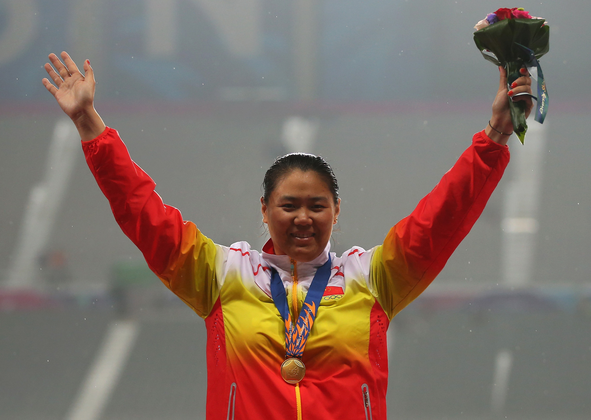  Zhang Wenxiu was stripped of an Asian Games hammer gold before having it returned following a successful appeal the following year ©Getty Images