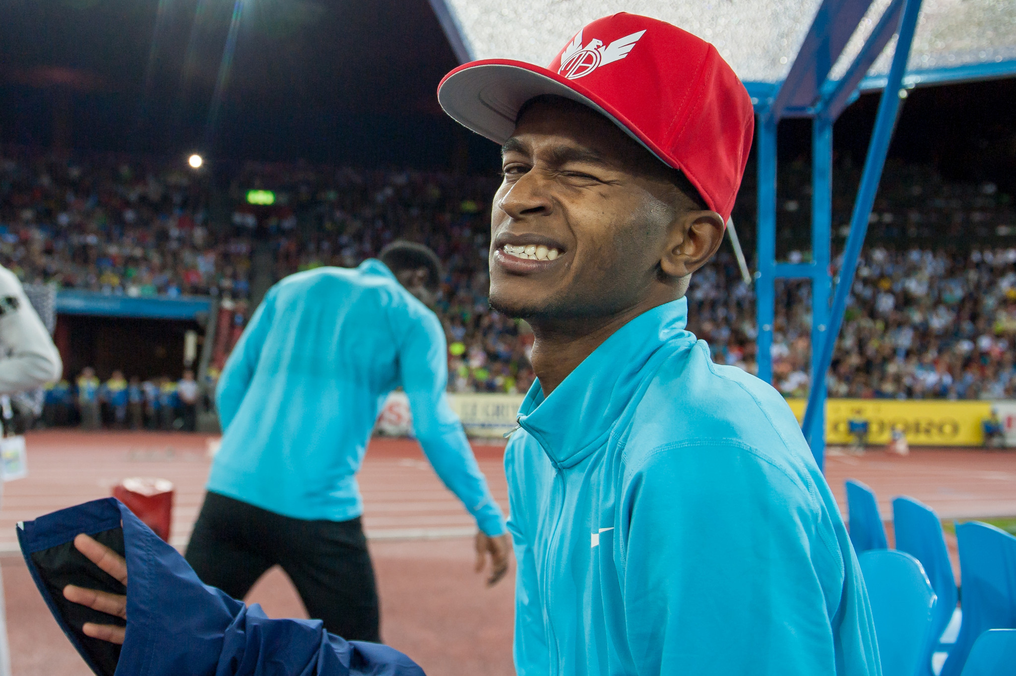 Mutaz Essa Barshim says he has the world record on his mind ©Getty Images  