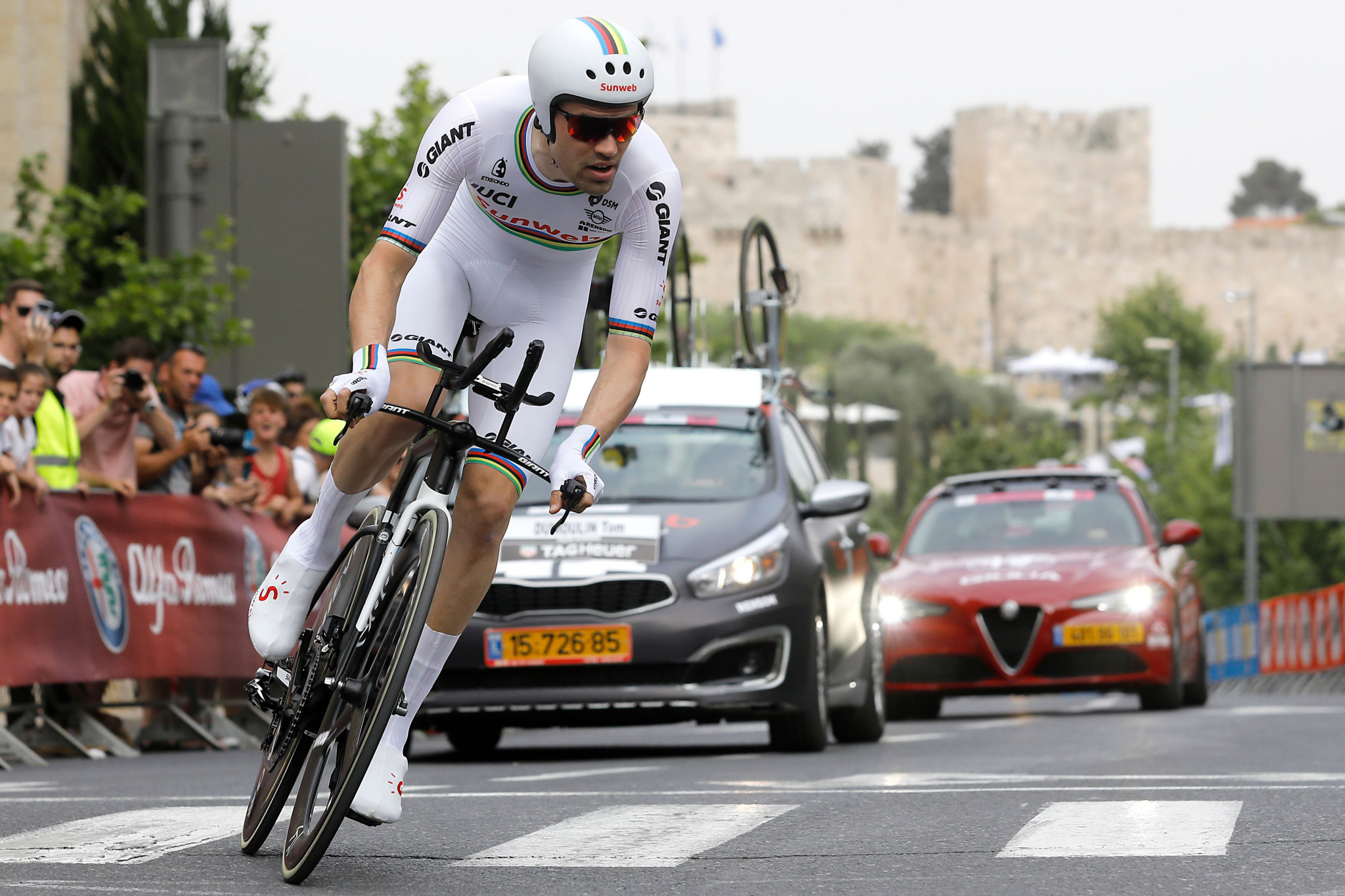 Tom Dumoulin triumphed in the opening individual time trial ©Getty Images