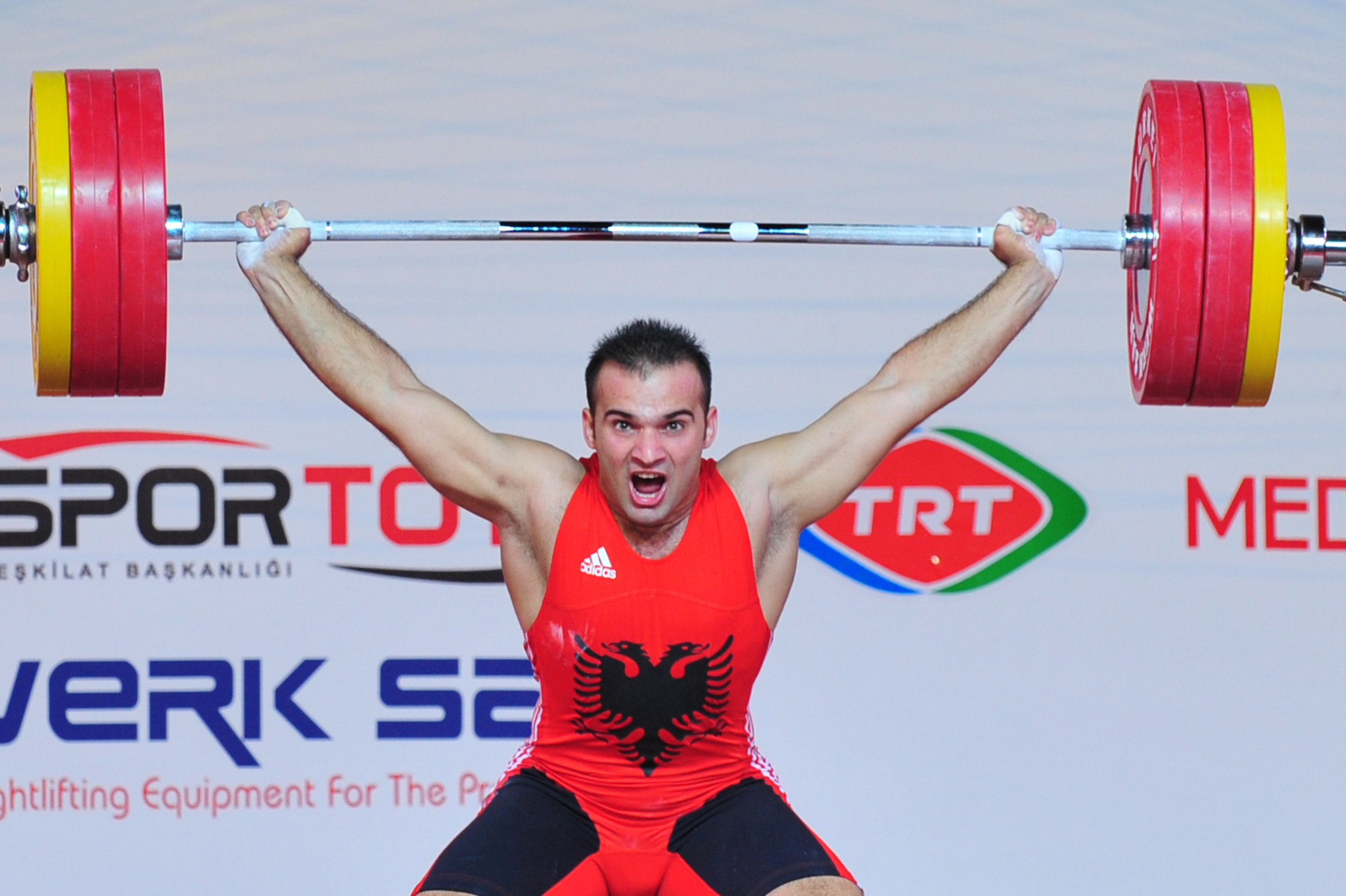 Erkand Qerimaj is another of Albania's weightlifters but the sport in the country is in crisis ©Getty Images