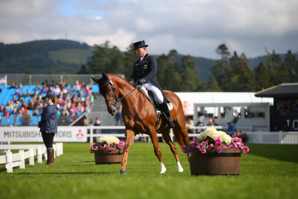 Olympic and recently-crowned Burghley Horse Trials champion Michael Jung of Germany is second in the individual standings