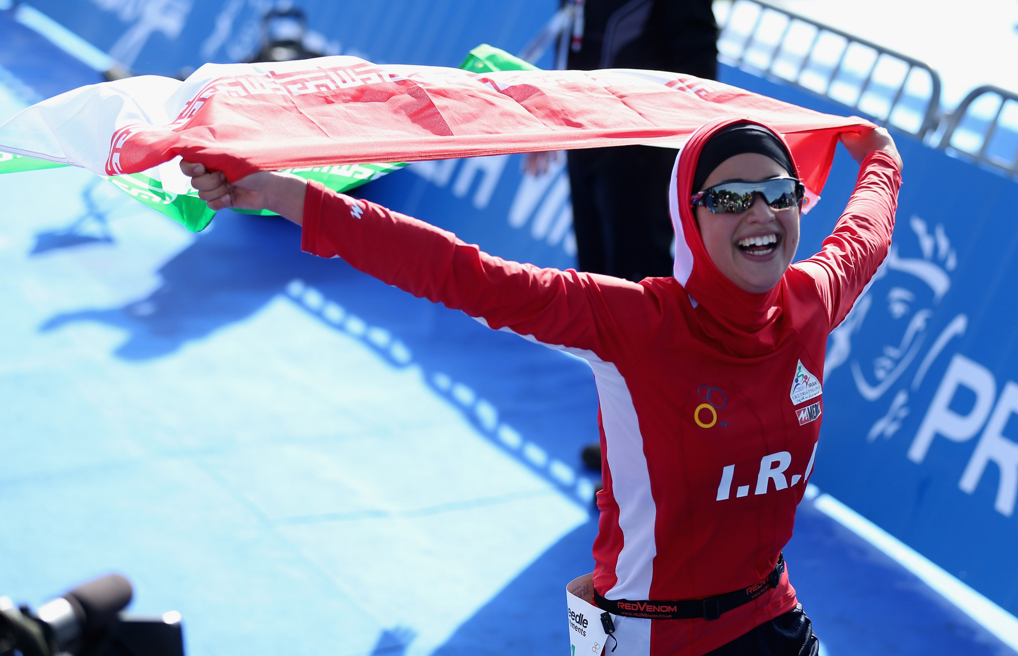 Shirin Gerami became the first Iranian woman to compete at the World Triathlon Championships back in 2013 ©Getty Images