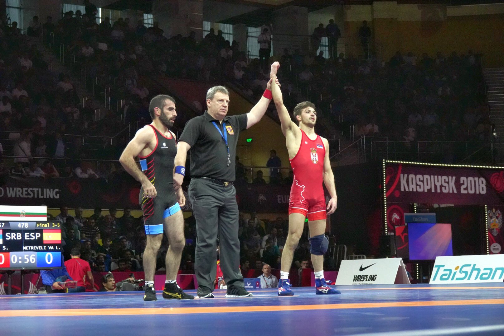 Stevan Micic of Serbia won his country's first-ever European Championship medal ©UWW
