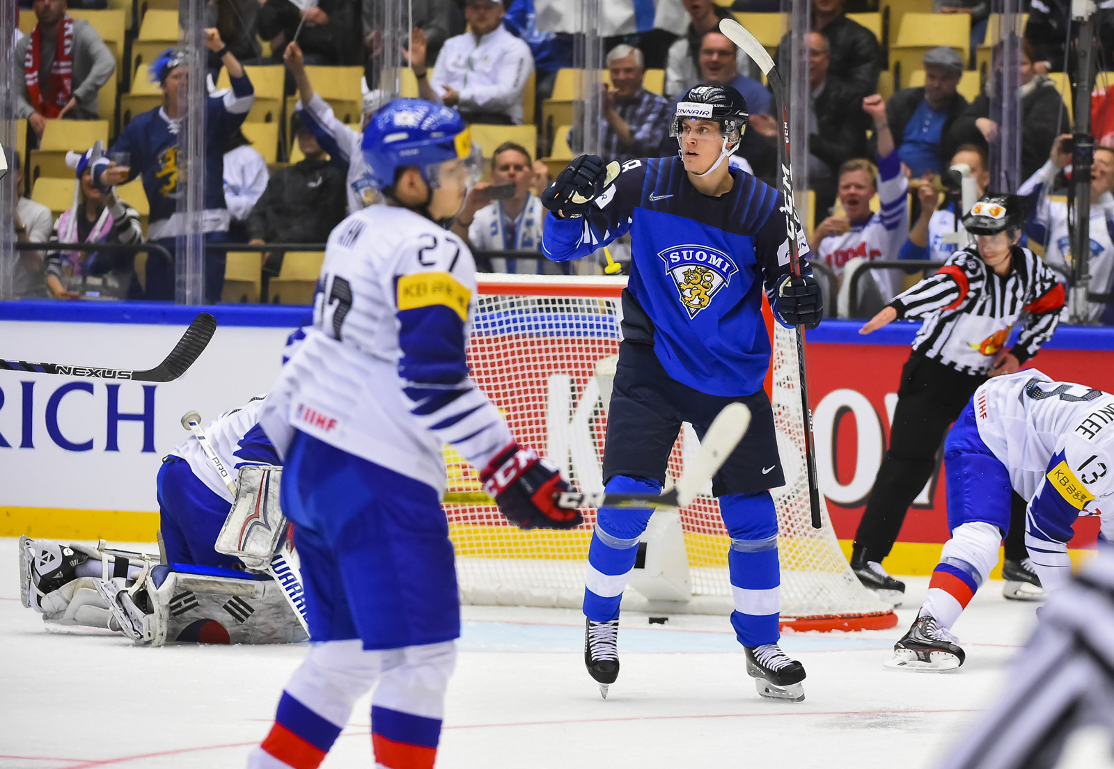 South Korea found the going tough in their opening IIHF World Championship group match as they lost 8-1 to Finland ©IIHF
