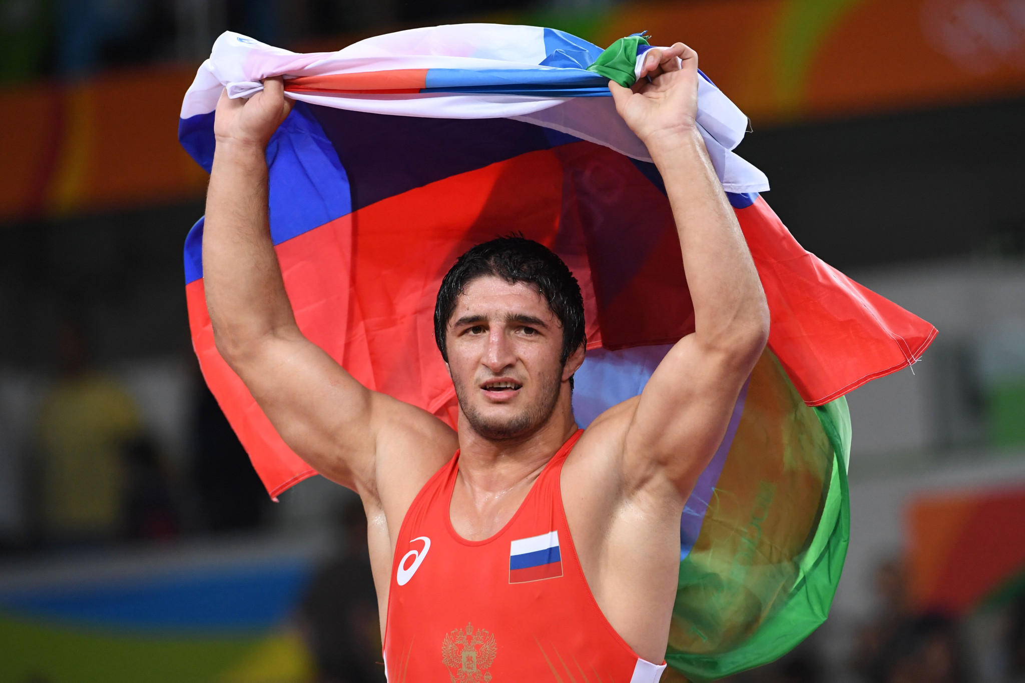 Abdulrashid Sadulaev won the battle of the Olympic champions in Kaspiysk ©Getty Images