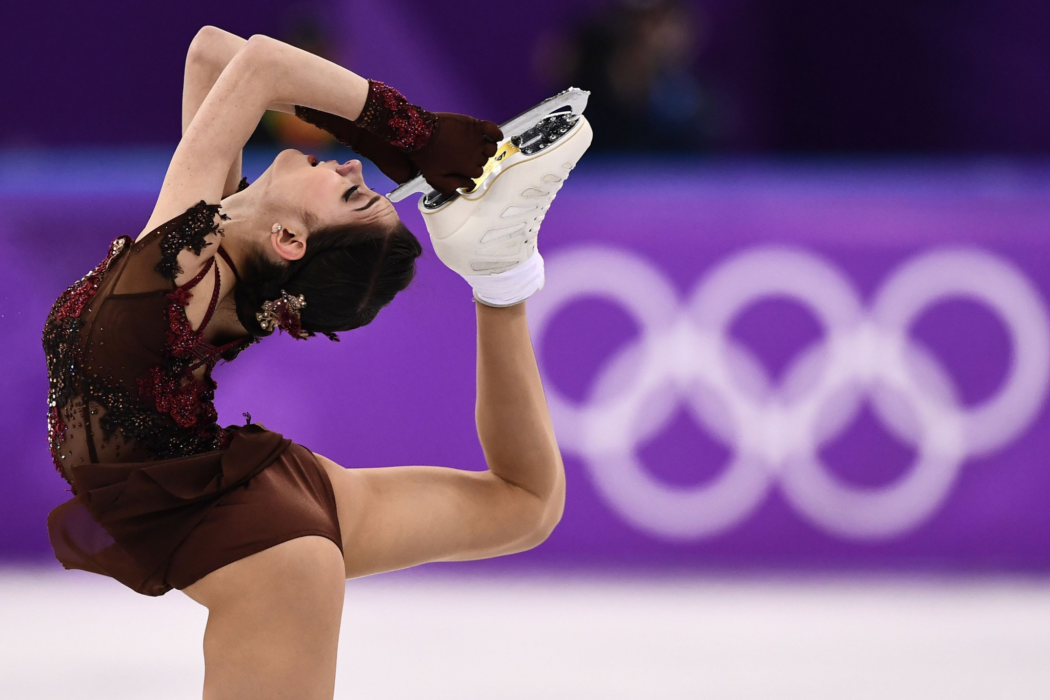 Evgenia Medvedeva was a favourite for gold at Pyeongchang 2018 but had to settle for silver ©Getty Images