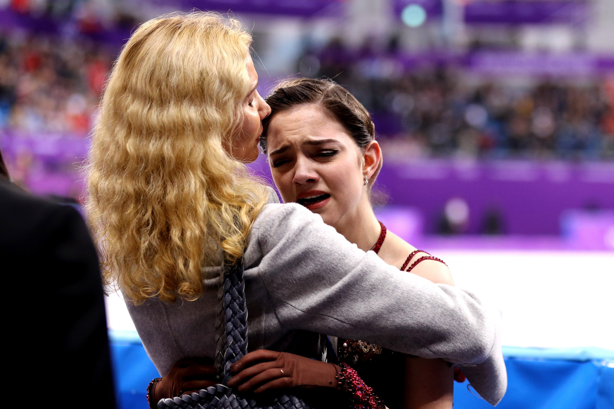 Evgenia Medvedeva, right, has reportedly left her coach Eteri Tutberidze, left ©Getty Images