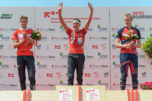 Matthias Kyburz of Switzerland successfully defended his middle distance title ©IOF