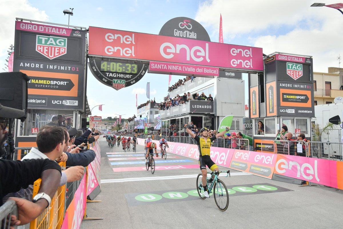 Enrico Battaglin won the fifth stage of the Giro d'Italia ©Giro d'Italia/Twitter