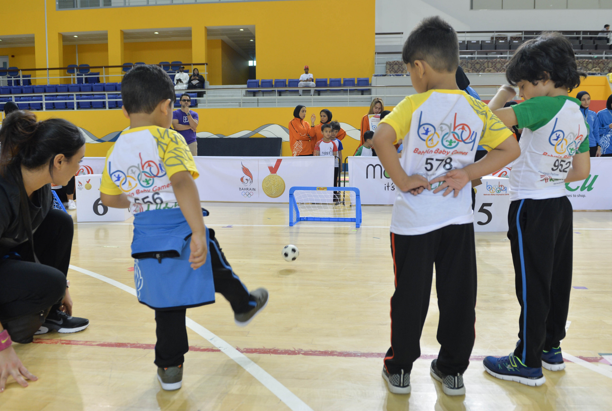 Children took part in a football competition as part of Bahrain's Baby Olympics ©BOC
