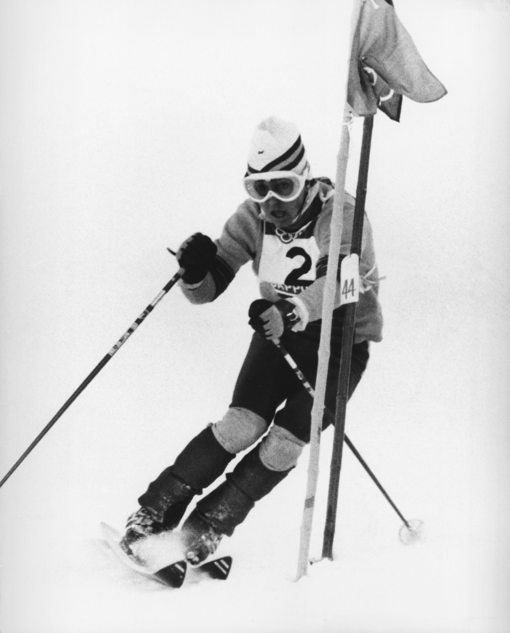 Spanish skier Francisco Fernández Ochoa skiing to slalom victory at Sapporo 1972. It remains Spain's only Winter Olympic gold medal ©Getty Images