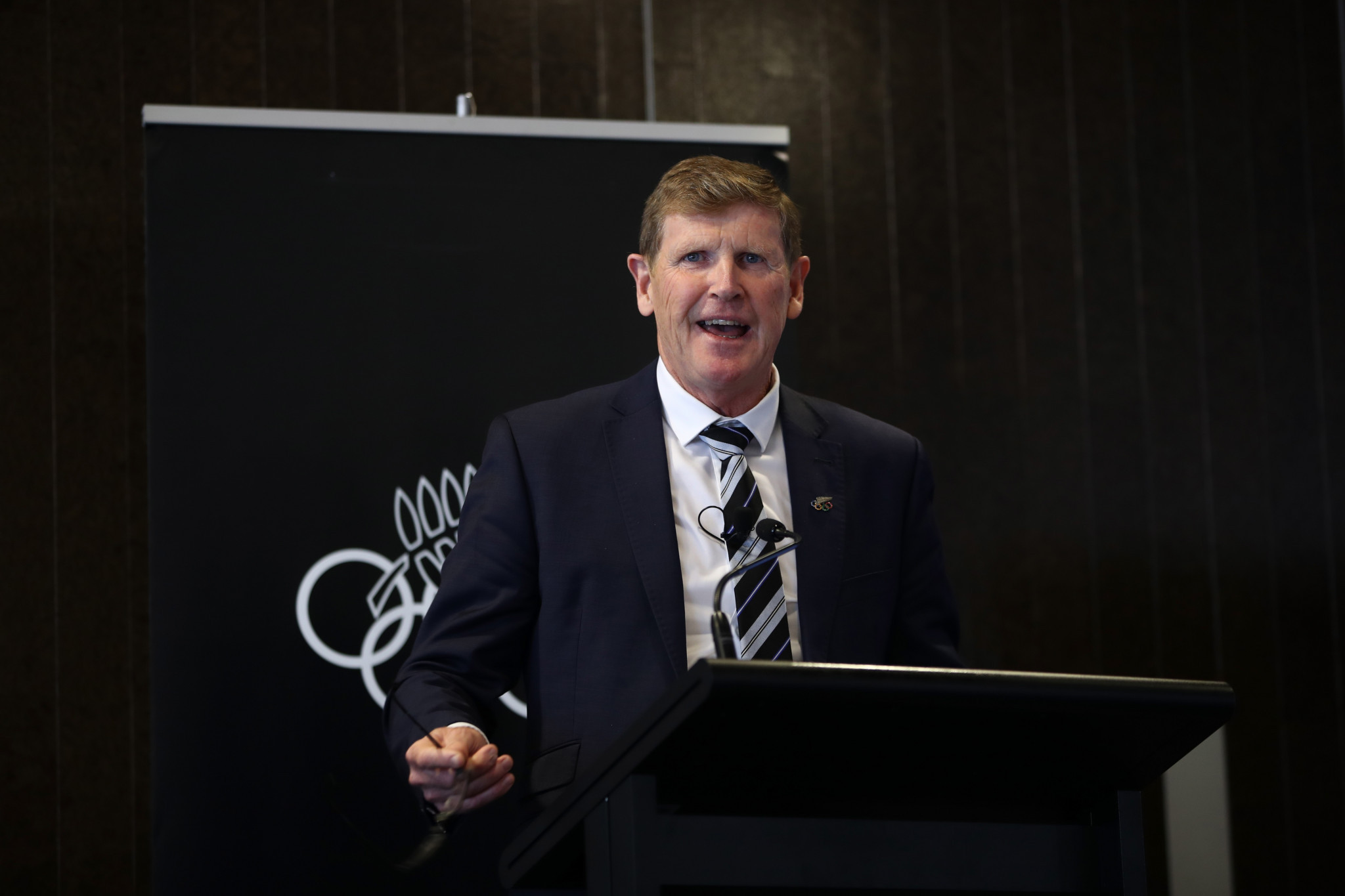 Mike Stanley was speaking during the presentation of the NZOC’s 2017 annual report at its General Assembly in Auckland today ©Getty Images