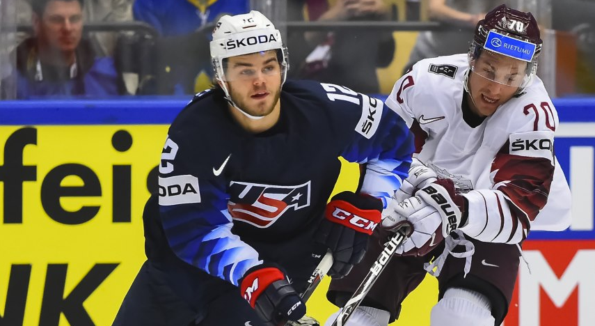 USA were forced into overtime before beating Latvia ©IIHF