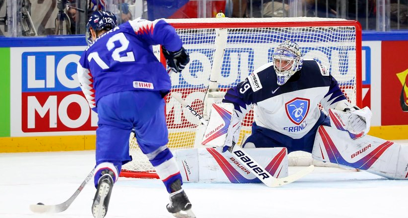 Slovakia beat France today elsewhere at the World Championships ©IIHF