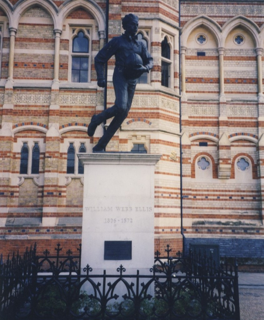 William Webb Ellis gave his name to the World Cup and is honoured at Rugby school
