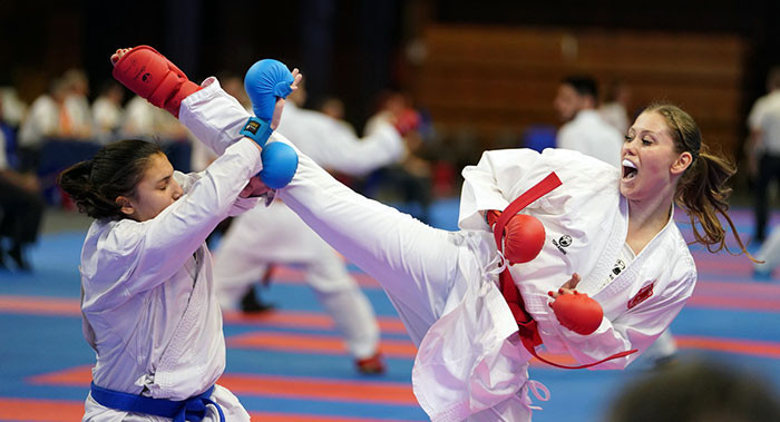Italy and Switzerland will contest the women's kumite final ©WKF