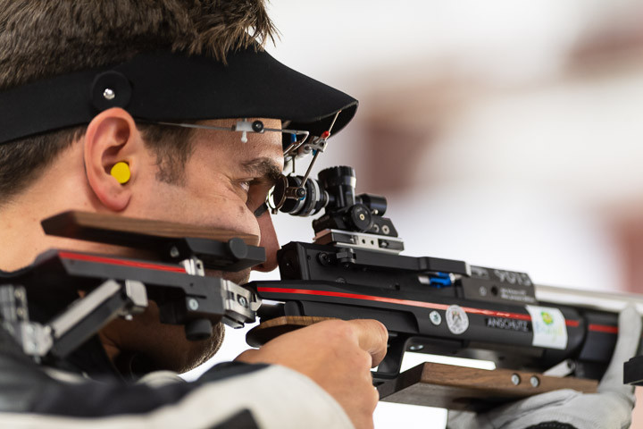 Julian Justus won his first ever solo air rifle title in Fort Benning ©ISSF