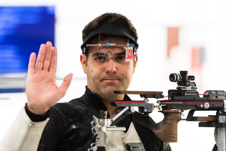 Julian Justus came out on top in the only event today ©ISSF