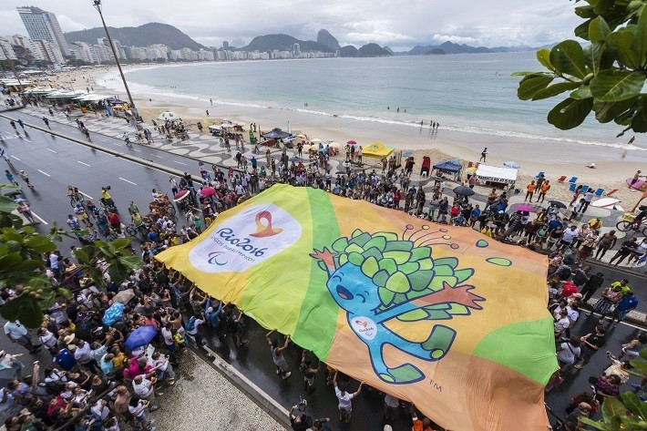 Rio 2016 celebrates 500 days to go to Paralympic Games with Copacabana flash mob