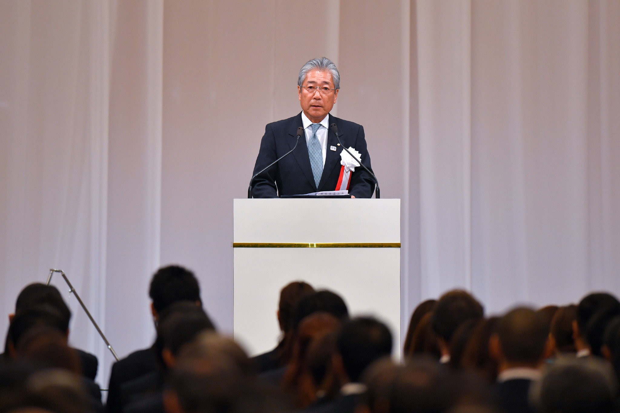 Japanese Olympic Committee President Takeda impressed by Asian Games equestrian venue
