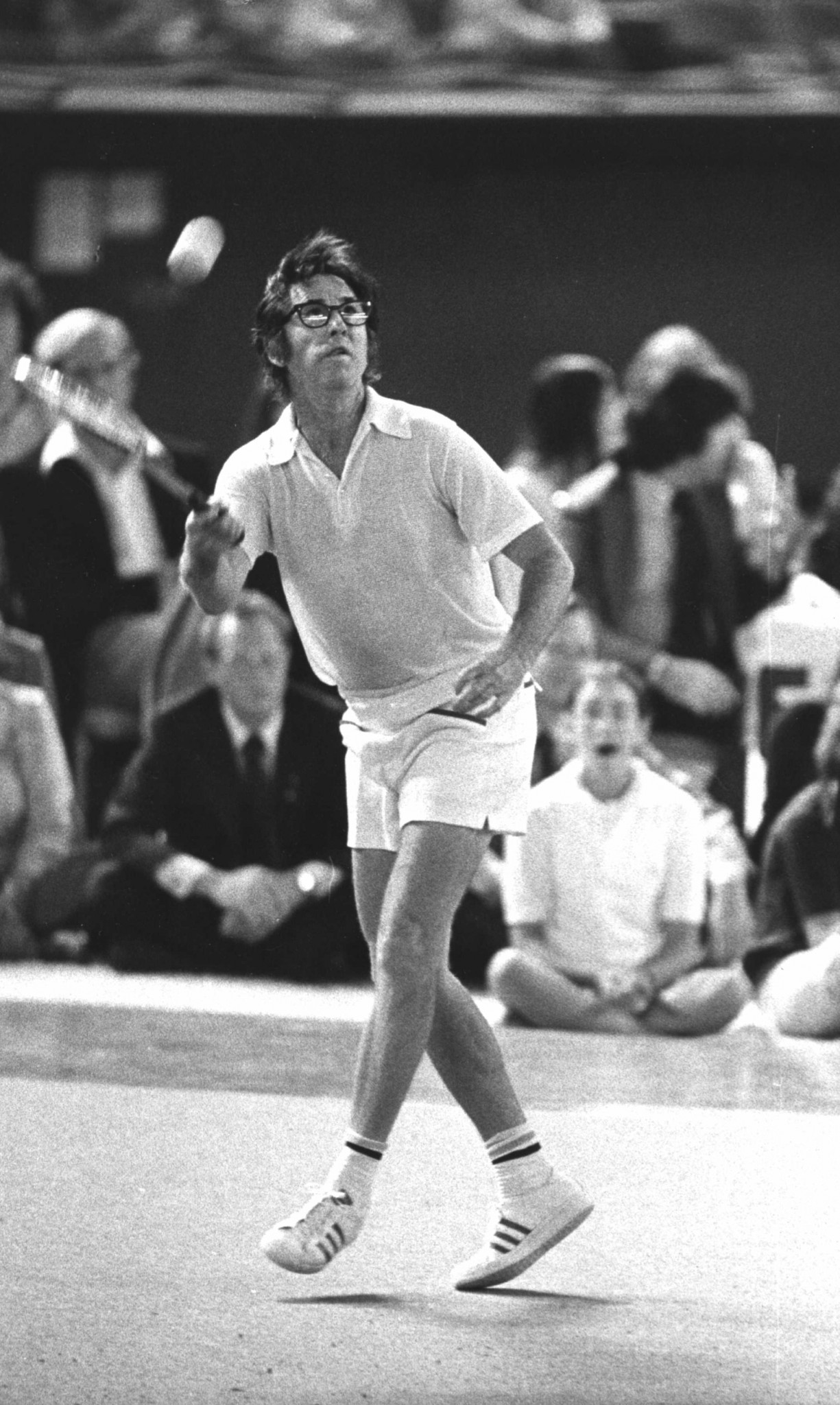 Bobby Riggs made frequent use of lob shots in his 1973 challenge matches - it worked against Court; but King was wise to him ©Getty Images  