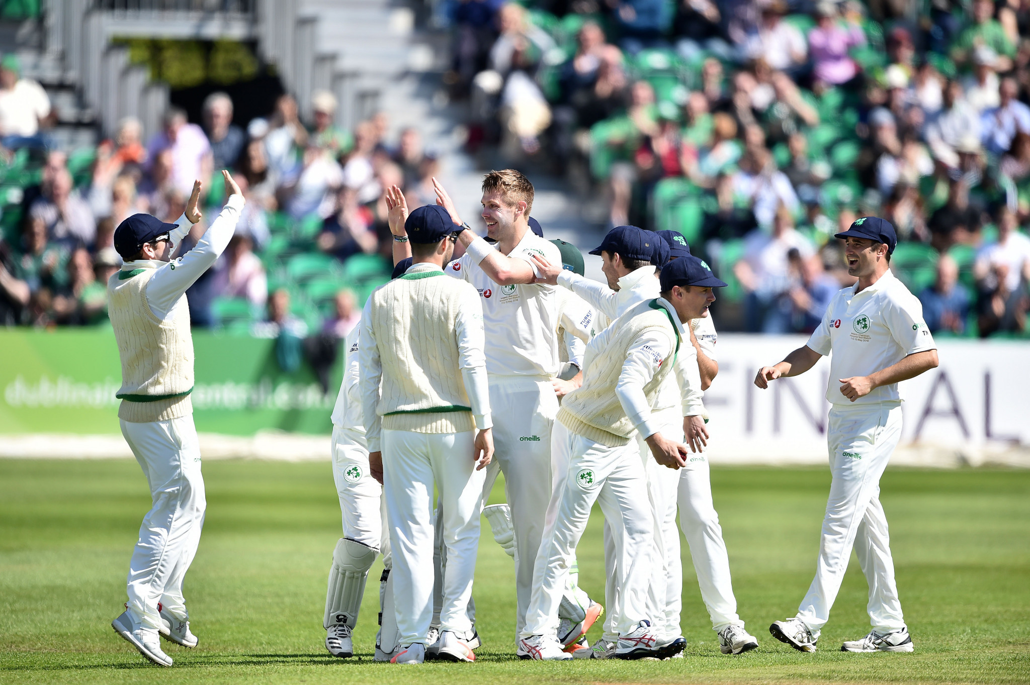 Ireland made a promising start to their Test debut as Pakistan were put under considerable pressure before recovering to reach the close at 268-6 ©Getty Images