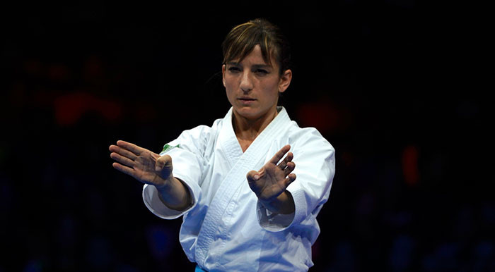 Sandra Sanchez won the women's kata title ©WKF