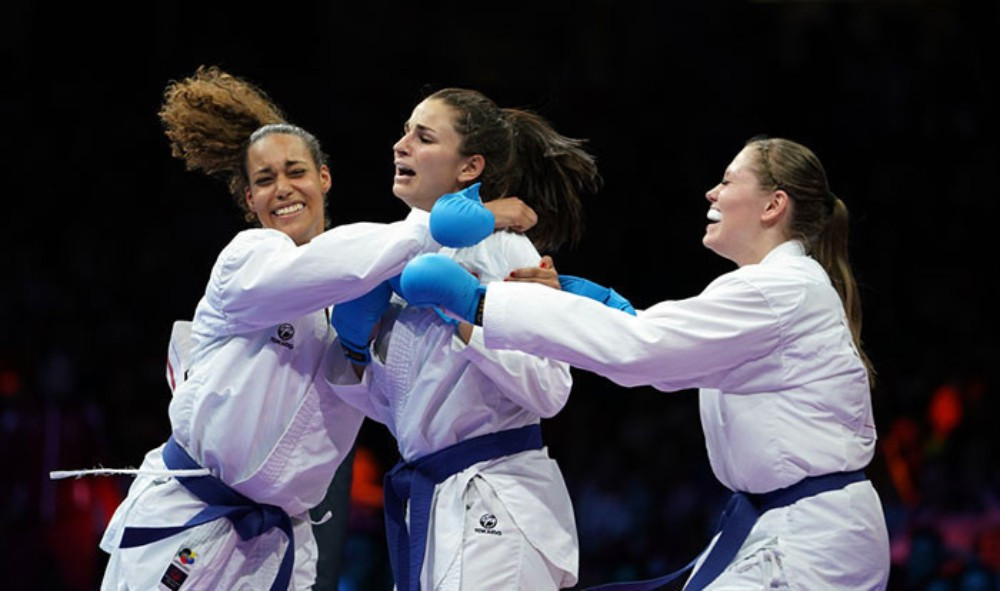 Elena Quirici earned individual and team gold medals on the first day of finals ©WKF