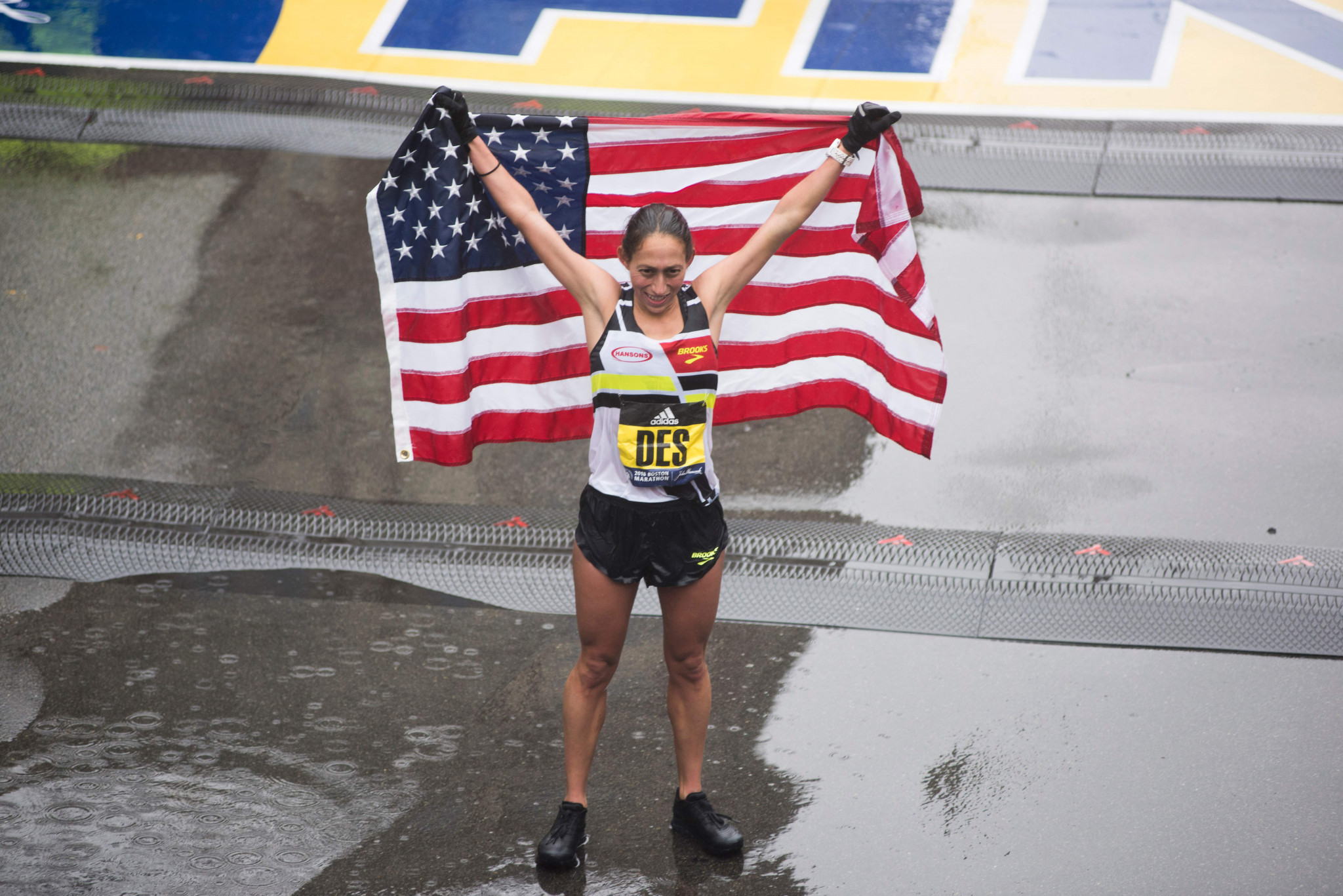 Desiree Linden became the first American female winner of the Boston Marathon since 1985 last month ©Getty Images