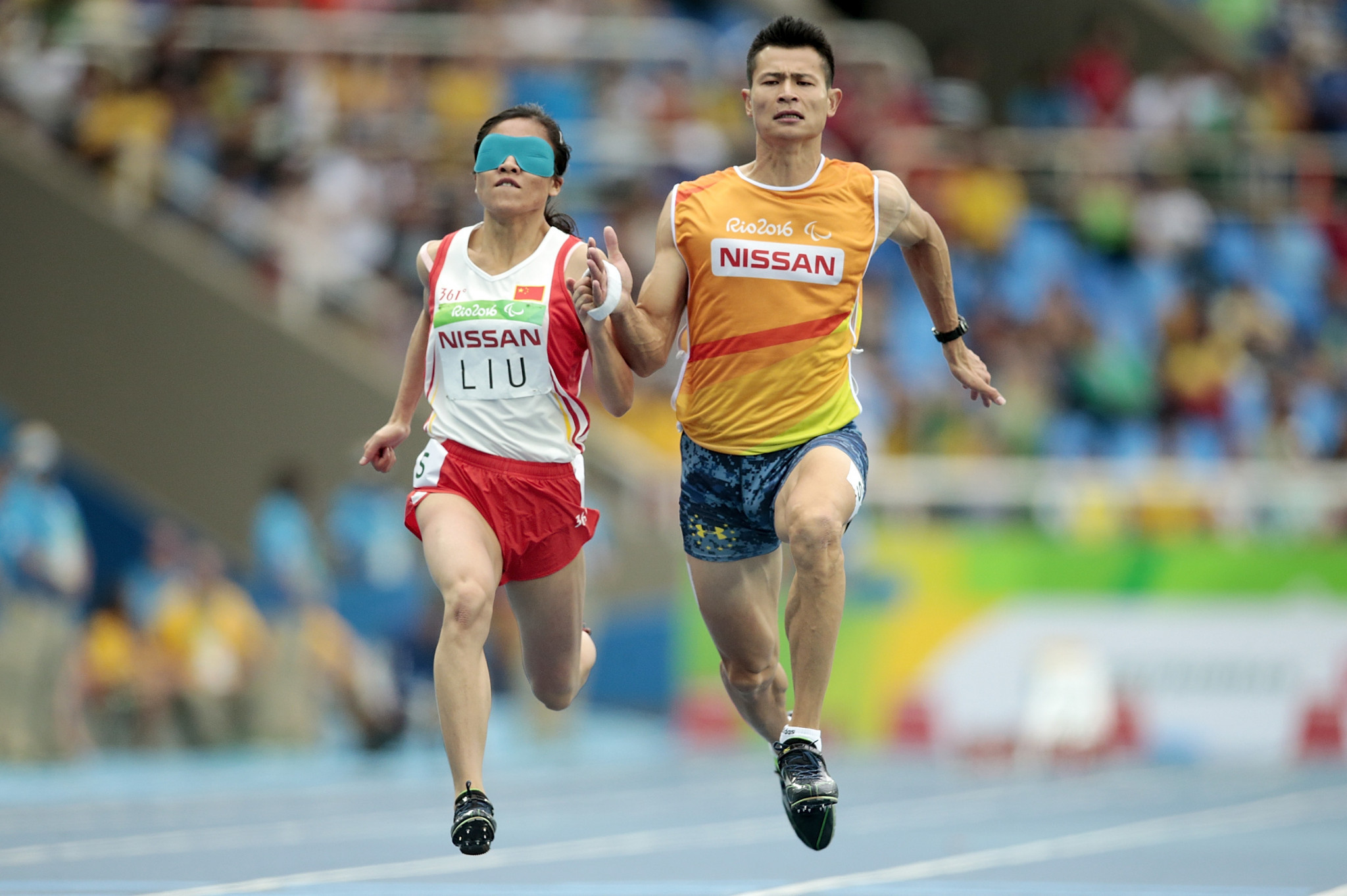 Liu Cuiqing, pictured at Rio 2016, broke the women's T11 400m record today ©Getty Images