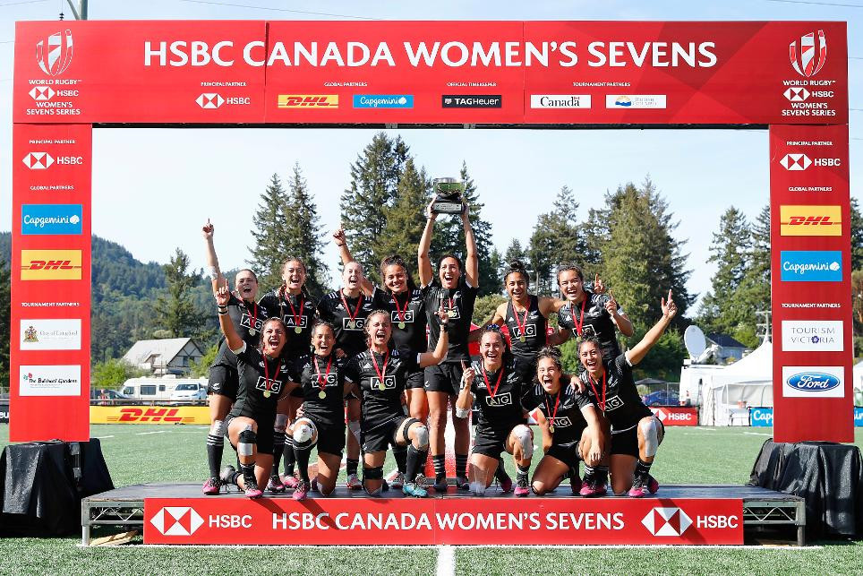 New Zealand beat Australia 46-0 in the final of the World Rugby Women's Sevens Series event in Langford in Canada ©World Rugby