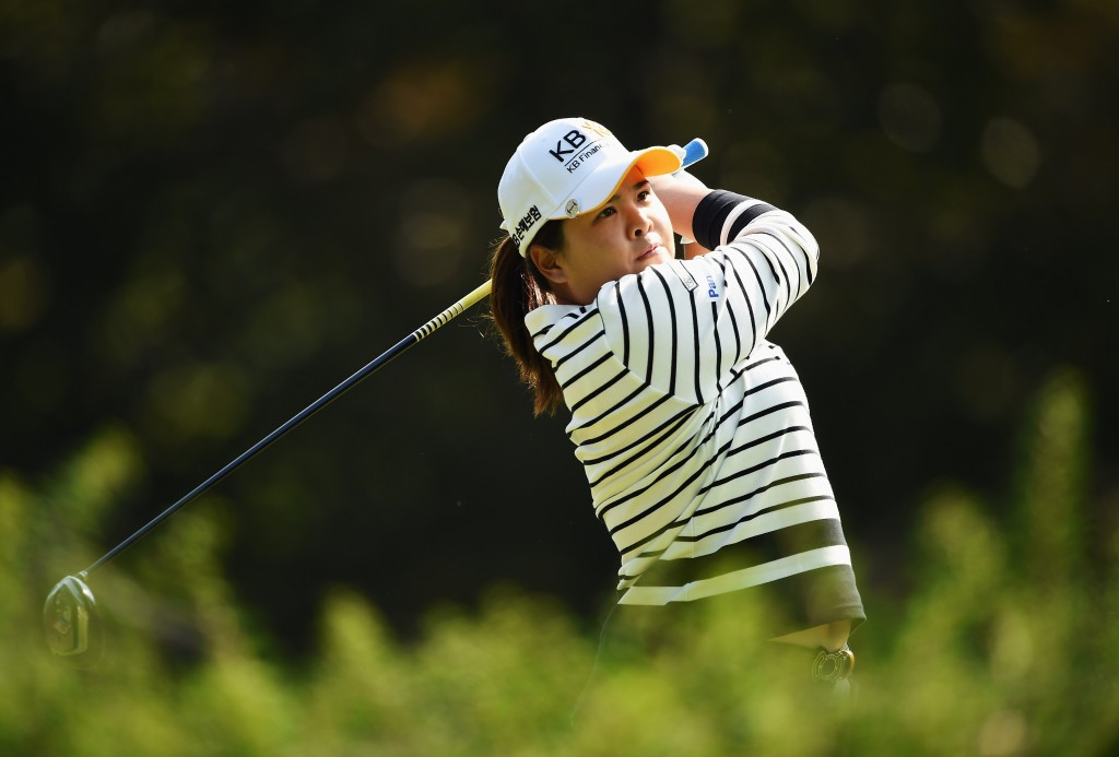South Korea's Inbee Park is six shots off the lead after suffering a difficult day