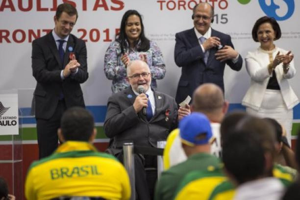 Sir Philip Craven visited Brazil's Paralympic Centre in Sao Paulo ©CPB 