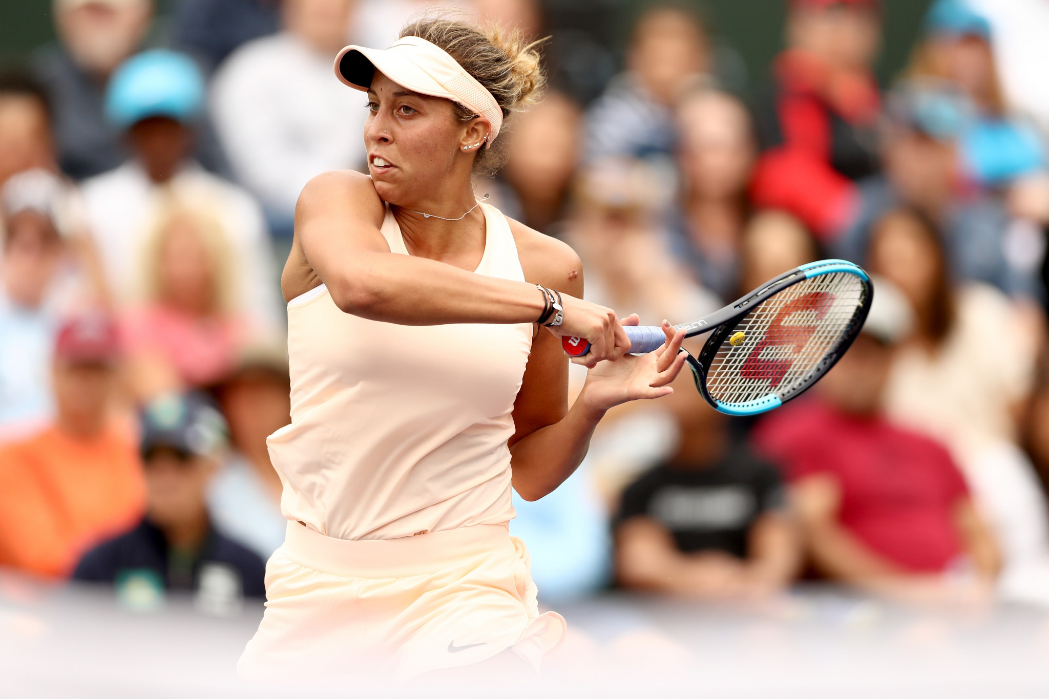 Madison Keys recorded a comfortable victory in the women's competition ©Getty Images