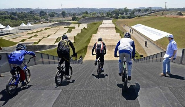 Rio has unveiled its BMX course for the 2016 Olympics ©IOC